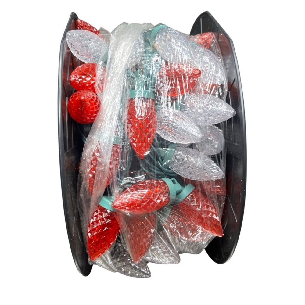 Holiday Time 100 Warm White & Red‎ Super Bright C9 LED Lights Indoor/Outdoor - Picture 6 of 6